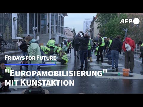 Fridays for Future kündigt "Europamobilisierung" mit Kunstaktion an | AFP