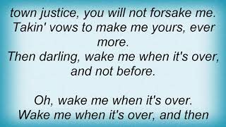 Andy Williams - Wake Me When It&#39;s Over Lyrics