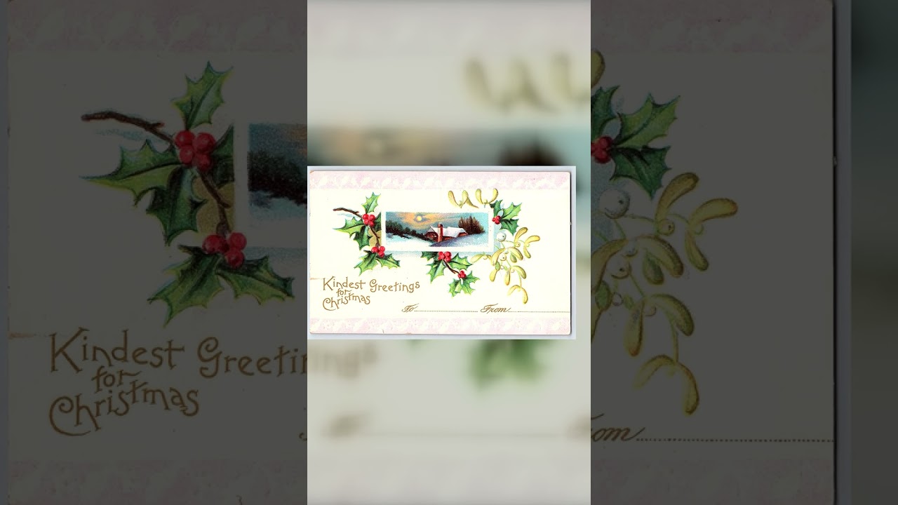 International Art Pub Co, Divided Back Christmas Greetings, 1911 Video
