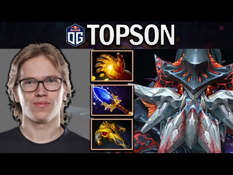 OG.TOPSON SLARDAR TRIES TO SPAM OFFLANE - DOTA 2 7.31 GAMEPLAY