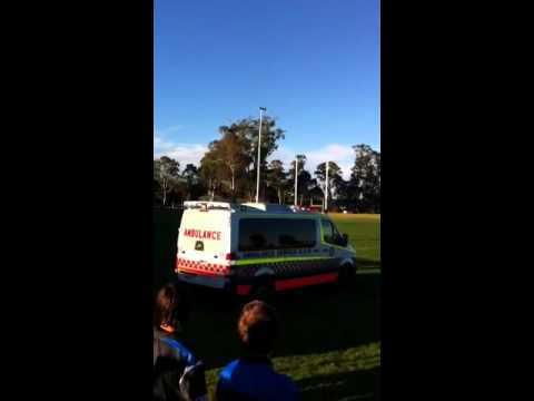 U/15 Doonside v Hawkes chopper emergency