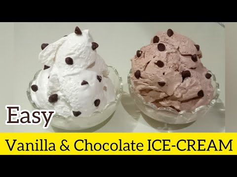 Easy vanilla and chocolate Ice Cream -- Sangeetha's kitchen specials