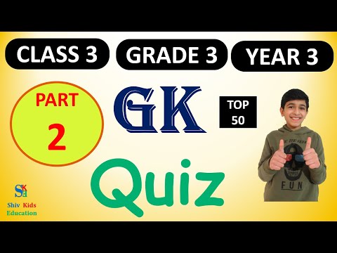 Gk for class 3 |Grade 3 trivia questions|General knowledge quiz for kids| |CBSE Class 3|ICSE class 3