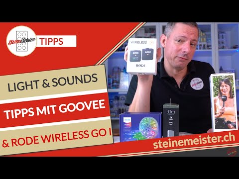 Tipps für Interview & Wireless Mikrofon für Städte Bauer sowie den Hintergrund cool zu beleuchten.