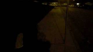 fat boy going wild on the streets