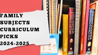 Homeschool Family Subjects 2024-2025