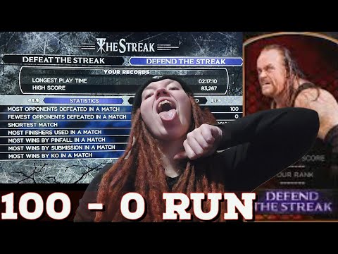 Record Breaking WWE 2K14 Defend the Streak Full 100-0 Speedrun
