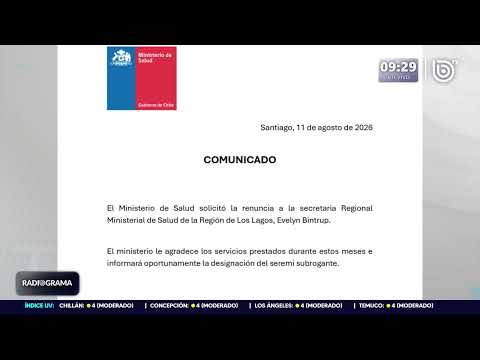 Gobierno solicita renuncia de seremi de Salud de Los Lagos: la despidieron en cuatro líneas