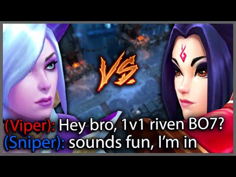 The Long Awaited CHALLENGER RIVEN 1v1 | General Sniper vs Viper