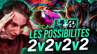 LE NOUVEAU MODE DE JEU DE LOL EST UN BANGER!! - Pandore Zed Gameplay 2v2v2v2 PBE