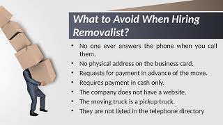 Choose a Removalist for Your Melbourne Move