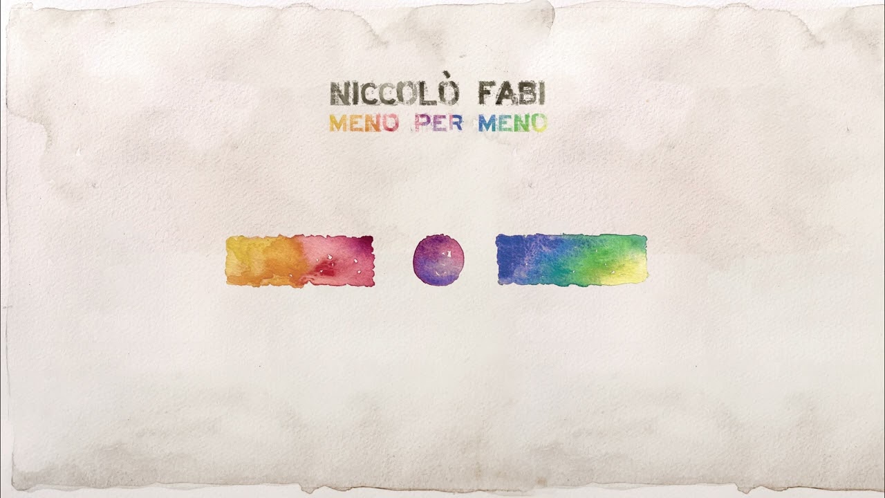 Niccolò Fabi - Una mano sugli occhi (Official Audio)