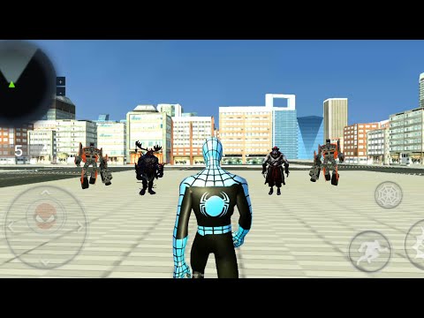 Spider Vs Robot Vs Gangster |Spider Hero City Rescue from Villains - Android GamePlay