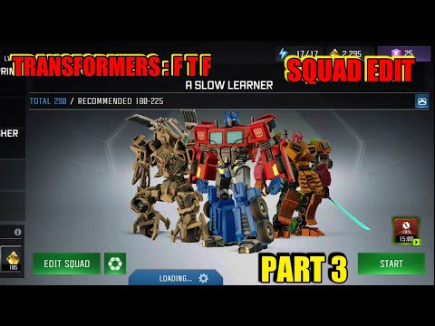 TRANSFORMERS : FTF SQUAD EDIT | TRANSFORMERS : FORGED TO FIGHT  GAMEPLAY | BY DHRUV GAMING | #PART3