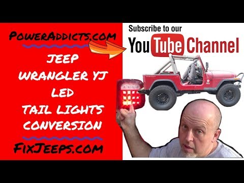 Jeep Wrangler YJ - How to install LED tail lights and fix the "no flash" issue