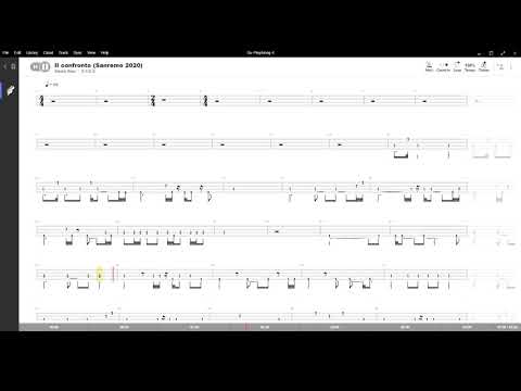 Il confronto ( Marco Masini ) ,Tablatura e base Senza Basso - Backing bass track