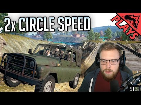 2x CIRCLE SPEED! - PlayerUnknown's Battlegrounds #88 (PUBG Gameplay 8 Man Squad)