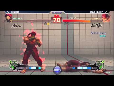 Kineda (Akuma) vs Mak Daddy (E. Ryu&Makoto)