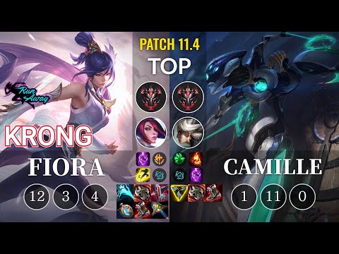 RNW KronG Fiora vs Camille Top - KR Patch 11.4