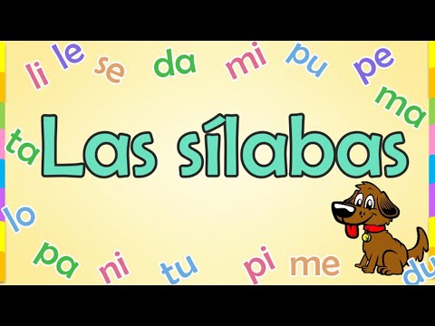 Las sílabas para niños | Aprende a leer y escribir