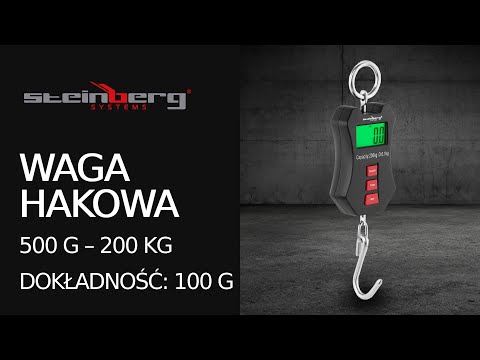 Video - Waga hakowa - 200 kg / 0,1 kg - LCD