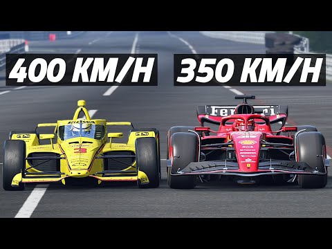 Oval INDYCAR vs F1 At Le Mans WITHOUT CHICANES