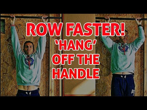 How to "Hang off the handle" when rowing - makes you row faster!