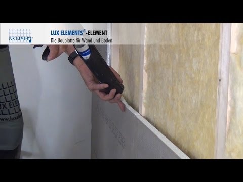 LUX ELEMENTS Montage: Bauplatte ELEMENT auf Holzständerwerk