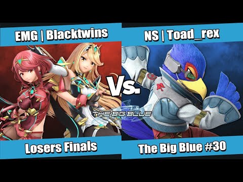 The Big Blue #30 Losers Finals - EMG | Blacktwins (Aegis) vs NS | Toad_rex (Falco, PT)
