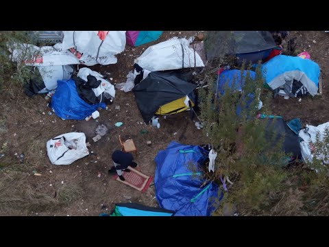 RAW DRONE FOOTAGE: Inside the Hidden Migrant Camps of Northern France 🏴󠁧󠁢󠁥󠁮󠁧󠁿🇬🇧