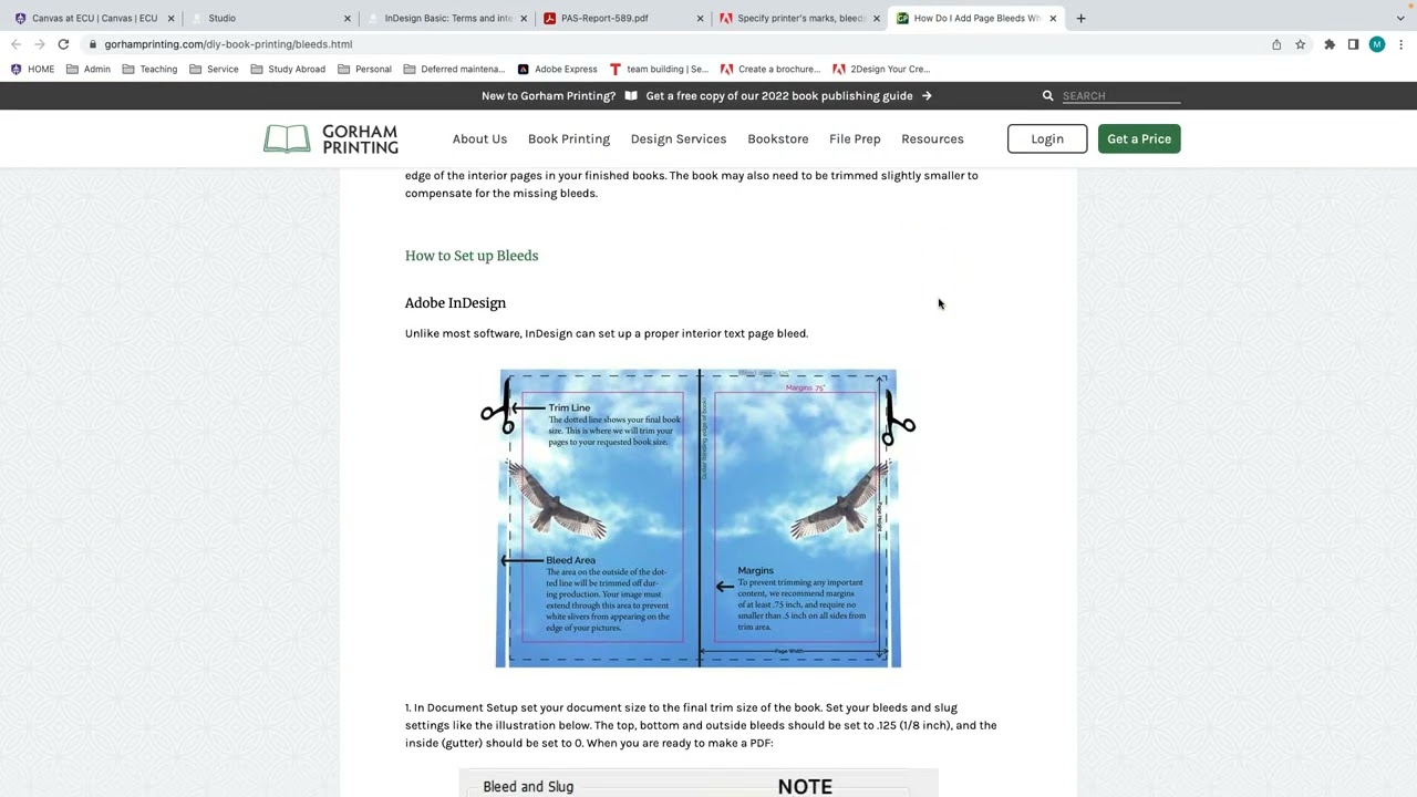 Step 1. InDesign interface