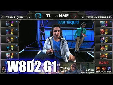 Team Liquid vs Enemy eSports | S5 NA LCS Summer 2015 Week 8 Day 2 | TL vs NME W8D2 G1 Round 2