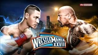 john cena vs the rock wrestle mania 28 (official theme song)