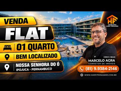 Flat Studio 1 quarto, Nossa Senhora do Ó, Ipojuca - Pernambuco. VENDA.