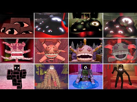 DOORS FLOOR 2 VS 6 Different DOORS FAN MADE games | All Jumpscares | ROBLOX