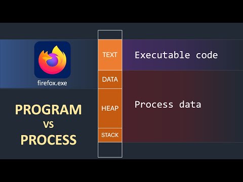 A PROGRAM is not a PROCESS.