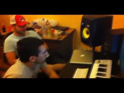 In Moscow studio. Slava Dmitriev, Haaski, John Jacobsen