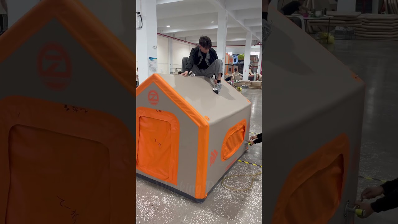 CAMP ON WATER? The Insane Drop-Stitch Inflatable Tent! 🌊