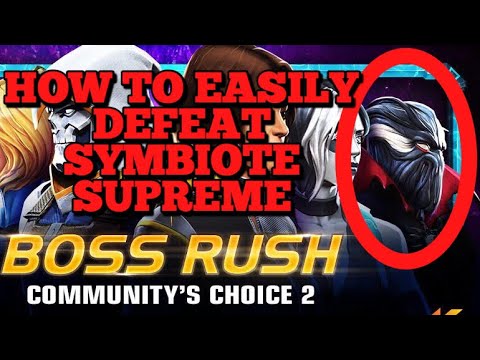 How to Easily Defeat SYMBIOTE SUPREME Community Boss Rush | Marvel Contest Of Champions