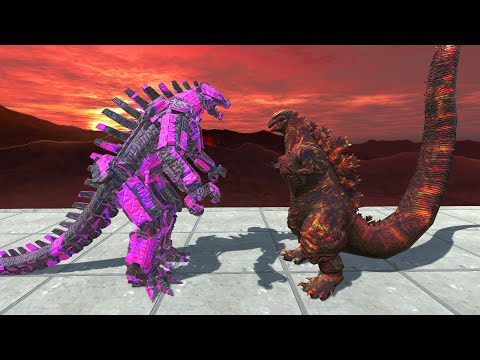 New Monster Shin Godzilla Lava Vs All Team Mecha Godzilla 2021 Lava -Animal Revolt Battle Simulator