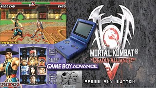Mortal Kombat Deadly Alliance GBA - C&M Playthrough
