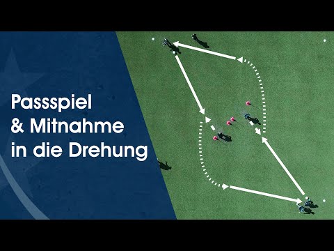 Passspiel & Mitnahme in die Drehung – Fußballtraining am Deutschen Fußball Internat