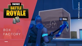 Fortnite: Hide in a Creepin’ Cardboard at the Box Factory