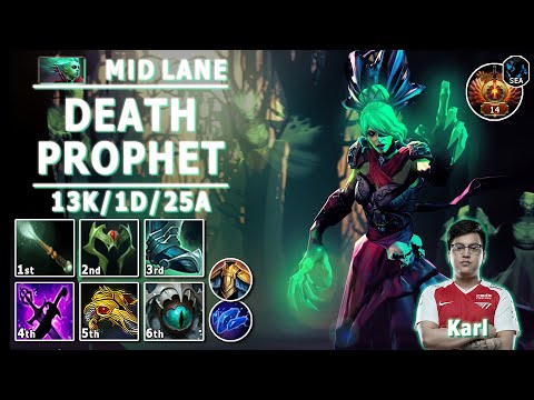 Death Prophet Mid Lane | 7.32d | Karl Pos 2 DP Play | Dota 2 Immortal Gameplay