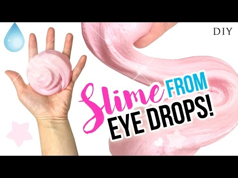 DIY Fluffy Slime Using EYE DROPS!! Make Perfect Slime WITHOUT Borax, Liquid Starch or Detergent! Video