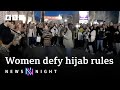 Iranian women reject hijabs despite morality police return - BBC Newsnight