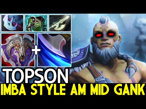 TOPSON [Anti Mage] Imba Style AM Mid Gank with Vanguard + Mana Break Dota 2