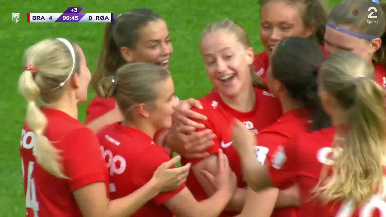 Brann 5 - 0 Røa - Høydepunkter