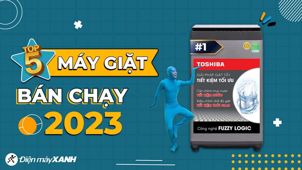 Top 5 máy giặt Toshiba bán chạy nhất năm 2023 tại Điện máy XANH