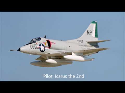 Freewing A-4 Skyhawk maiden flight & bonus footage